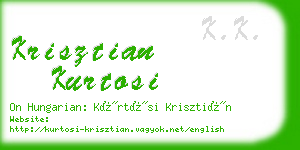 krisztian kurtosi business card